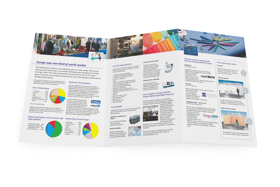 Medtec Europe 6-page conference brochure