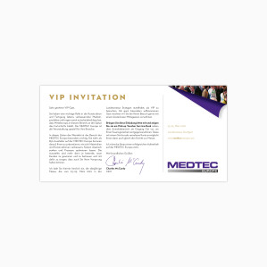 Medtec Europe invitation card