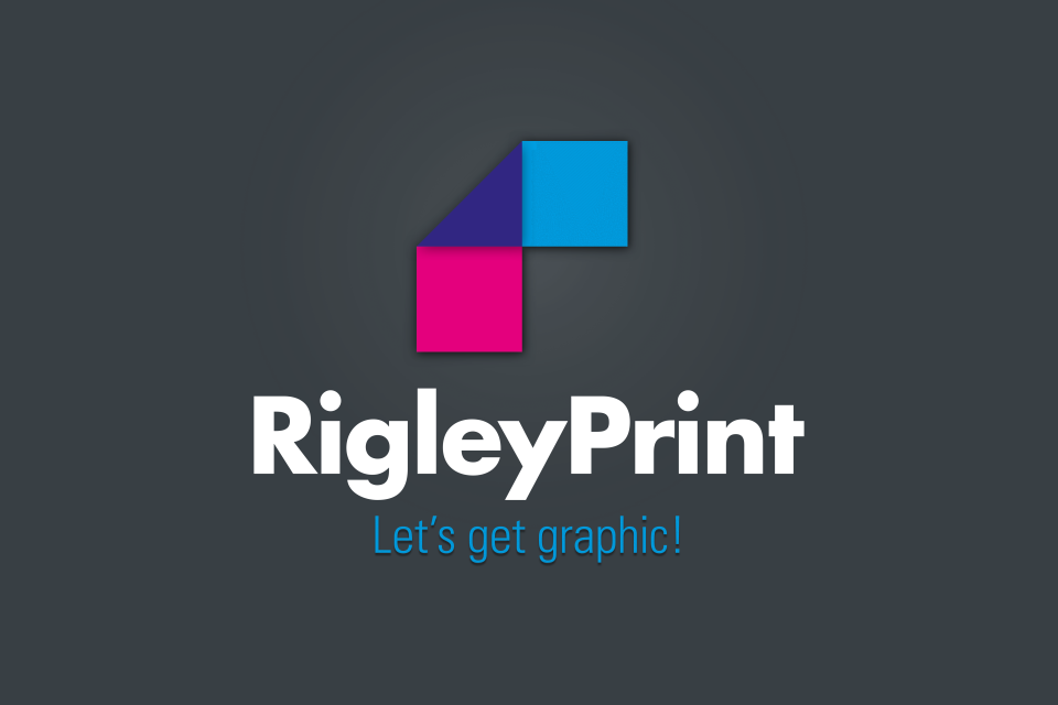 RigleyPrint logo (negative version)