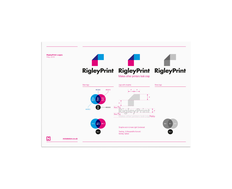 RigleyPrint logo guide