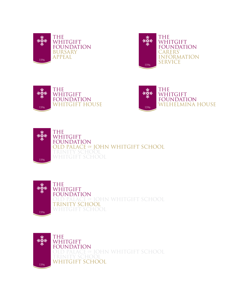 The Whitgift Foundation logo set
